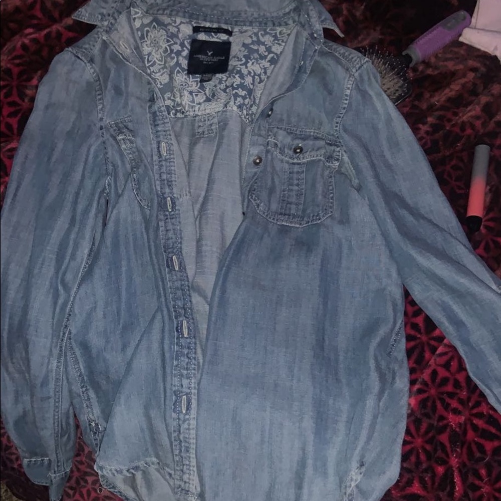 Blue Jean flannel type thing